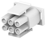 CONNECTOR HOUSING, PLUG, 6POS, 6.35MM