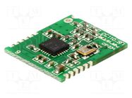 Module: RF; 868MHz; SPI; -110dBm; 1.8÷3.6VDC; 10dBm; SMD; 15x18mm RADIOCONTROLLI