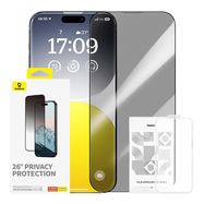 Privacy Protection Tempered Glass Baseus Diamond iPhone 15 Pro Max, Baseus