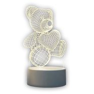 3D Heart Bear Night Light Extralink Home, Optical Illusion for Bedroom USB, EXTRALINK