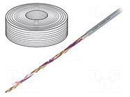 Wire: data transmission; chainflex® CF211.PUR; 2x0.5mm2; grey IGUS