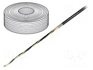 Wire: motor; chainflex® CF31; 4G1.5mm2; black; stranded; Cu; 10.5mm IGUS