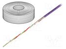 Wire: data transmission; chainflex® CFBUS; 3x2x0.25mm2; violet IGUS