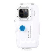 Plastic waterproof phone case Puluz for iPhone 14 Plus/Pro Max/13 Pro Max/12 Pro Max/11 Pro Max (white), Puluz
