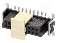 Connector: PCB to PCB; socket; female; PIN: 18; har-flex®; vertical HARTING
