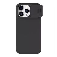 Nillkin CamShield Silky Silicone case for iPhone 15 Pro  (classic black)), Nillkin