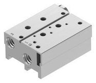 COMPACT MANIFOLD BLOCK, 2 OUTLET, G1/4