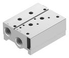 COMPACT MANIFOLD BLOCK, 2 OUTLET, G1/2