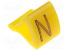 Markers; Marking: N; 1.7÷3.5mm; H: 7mm; A: 6mm; -30÷100°C; leaded KURANT