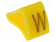 Markers; Marking: W; 1.7÷3.5mm; H: 7mm; A: 6mm; -30÷100°C; leaded KURANT