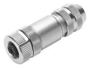 SENSOR CONNECTOR, M12, MALE, 5 POS