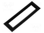 Frontal bezel; Dim: 79.5x25mm; 63.5x12.8mm; ABS; Colour: black 