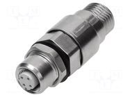 Adapter; M12 female D coded,both sides; D code-Ethernet; PIN: 4 HARTING