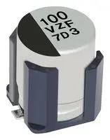 CAP, 56UF, 63V, ALU ELEC, HYBRID, SMD