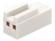 Connector: wire-board; plug; female; PIN: 2; KK; straight; for cable MOLEX