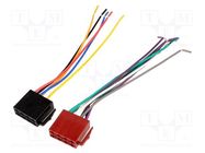 ISO plug,wires; PIN: 13(5+8) 4CARMEDIA