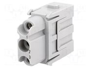 Connector: HDC; module; female; 40A; 690V; Han-Modular®; PIN: 3 HARTING