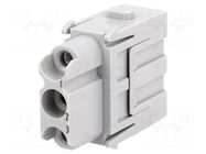 Connector: HDC; module; female; 40A; 690V; Han-Modular®; PIN: 3 HARTING