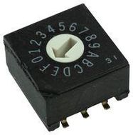 ROTARY CODED SW, BCD, 0.025A, 24V, SMD