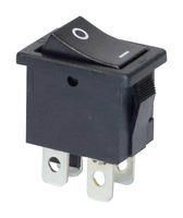 ROCKER SWITCH, DPST, 10A, 250VAC, PANEL