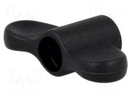 Knob wing; Int.thread: M8; 12mm; H: 24mm; polyamide; W: 47mm ELESA+GANTER