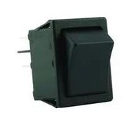 ROCKER SW, DPDT, 16A, 250VAC, BLK, PANEL