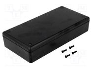 Enclosure: multipurpose; X: 85mm; Y: 170mm; Z: 35mm; 1599; ABS; black HAMMOND