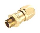 CONDUIT CONNECTOR, STRAIGHT, BRASS, 20MM