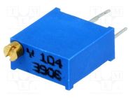 Potentiometer: mounting; multiturn; 100kΩ; 500mW; THT; ±10%; linear SR PASSIVES