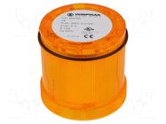 Module: light signaller; yellow; bulb BA15D; 12÷240VDC; 12÷240VAC WERMA