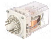 Relay: electromagnetic; 3PDT; 24VDC; Icontacts max: 10A; socket 