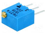 Potentiometer: mounting; multiturn; 20kΩ; 250mW; ±10%; linear; THT VISHAY