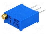 Potentiometer: mounting; multiturn; 1kΩ; 500mW; THT; ±10%; linear SR PASSIVES