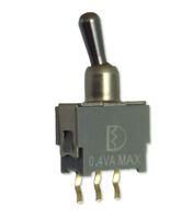 TOGGLE SWITCH, SPDT, 0.4VA, 48V, THT