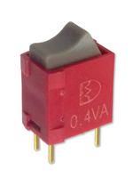 ROCKER SWITCH, SPDT, 0.4VA, 20V, THT