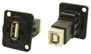 USB ADAPTER, 2.0 TYPE A RCPT-B RCPT