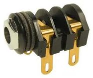 AUDIO CONN, MONO, JACK, 2POS, 6.35MM
