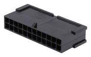 CONNECTOR HOUSING, PLUG, 24POS, 3MM