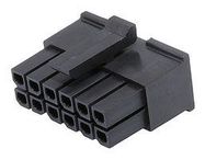 CONNECTOR HOUSING, RCPT, 12POS, 3MM