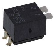 DIP SWITCH, SPST, 0.1A, 5VDC, 2POS, SMD