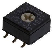 ROTARY SWITCH, HEXADECIMAL/0.4VA/20V/SMD