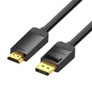 DisplayPort 1.2 to HDMI 1.4 Cable Vention HAGBI 3m, 4K 30Hz (Black), Vention