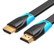 Flat HDMI Cable Vention VAA-B02-L150, 1.5m, 4K 60Hz (Black), Vention