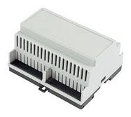 ENCLOSURE, DIN RAIL, POLYCARBONATE, GREY