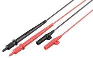 TEST LEAD SET, BLACK/RED, 1.77FT