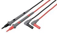 TEST LEAD SET, BLACK/RED, 2.95FT
