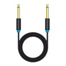 Audio Cable TS 6.35mm Vention BAABD 0.5m, Black, Vention