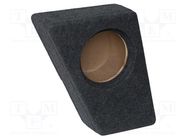 Car loudspeaker enclosure; MDF; gray melange; textil; 200mm; 8l BASSER