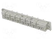 Connector: DIN 41612; plug; female; PIN: 15; straight; 15A; THT HARTING