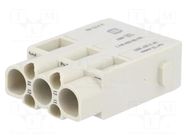 Connector: HDC; module; male; 10A,40A; 830V; Han-Modular®; crimped HARTING